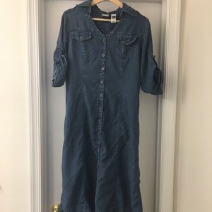Vintage Jean Midi Dress